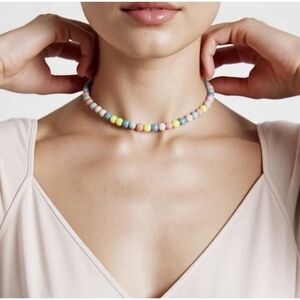 Roxanne Assoulin Sea Breeze Beaded Necklace, 15" length, casual spring style